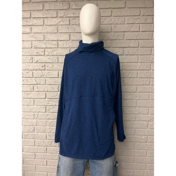 Duluth Trading Men Blue Turtleneck Sweatshirt Size XL - Picture 1 of 7